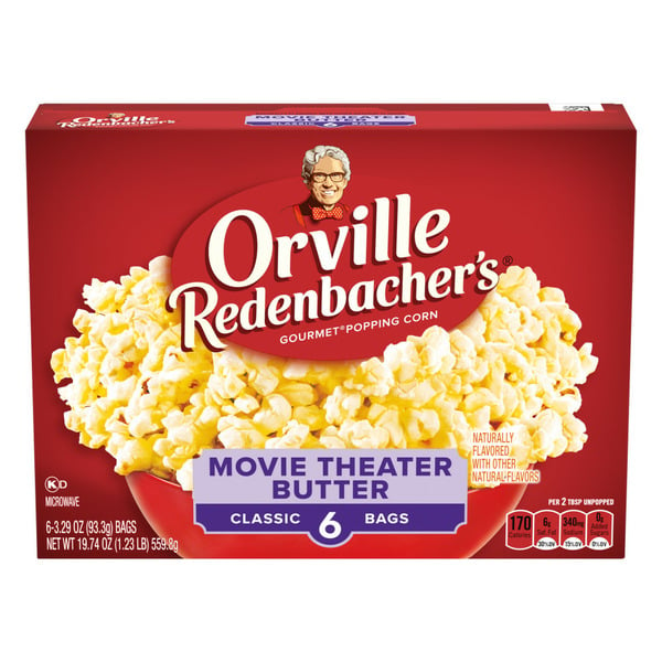 Popcorn & Jerky Orville Redenbacher's Movie Theater Butter Flavored Microwave Popcorn hero