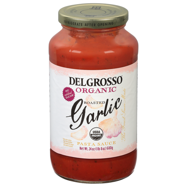 Pasta Sauce DelGrosso Pasta Sauce, Organic, Roasted Garlic hero