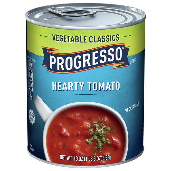 Soup, Broth & Bouillon Progresso Soup, Hearty Tomato, Vegetable Classics hero