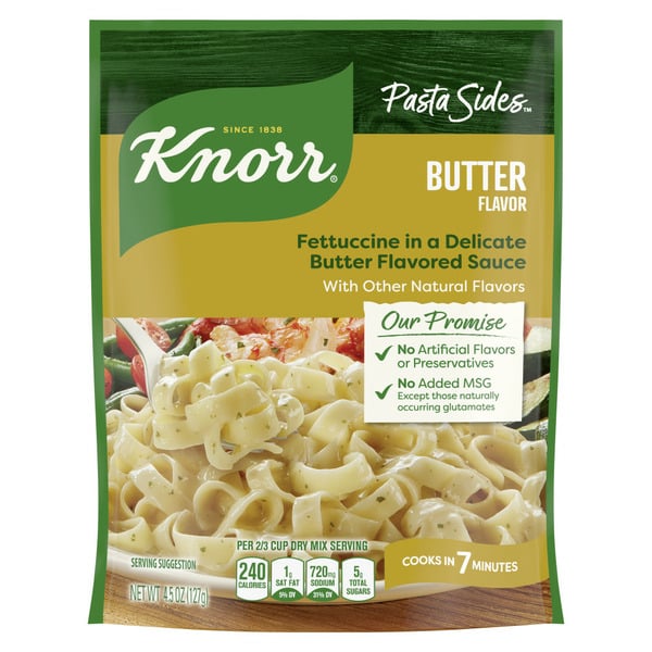 Boxed Meals & Side Dishes Knorr Pasta Sides Butter Fettuccine hero