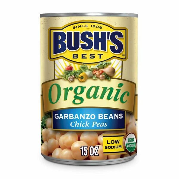 Canned Meals & Beans Bush's Best Organic Garbanzo Beans hero