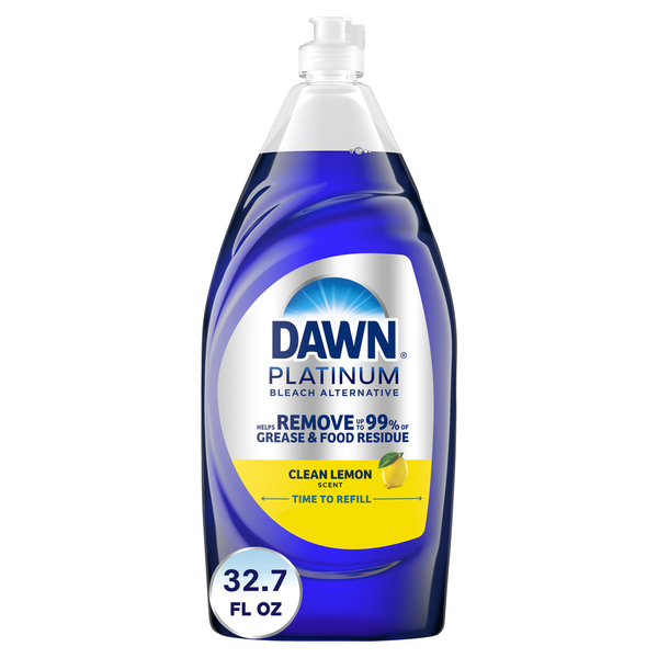 Dish Detergents Dawn Platinum Bleach Alternative Dish Soap, Clean Lemon hero