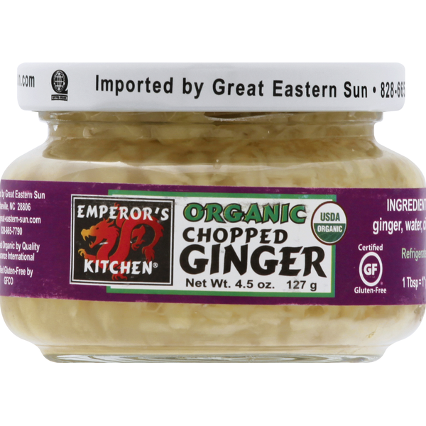 Condiments Emperor's Kitchen Ginger, Organic, Chopped hero