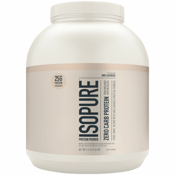 Whey Protein Isopure Unflavored Zero Carb Whey Protein Isolate Powder hero