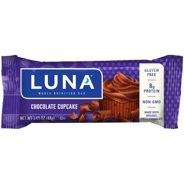 Bakery Desserts Luna Chocolate Cupcake Whole Nutrition Bar hero