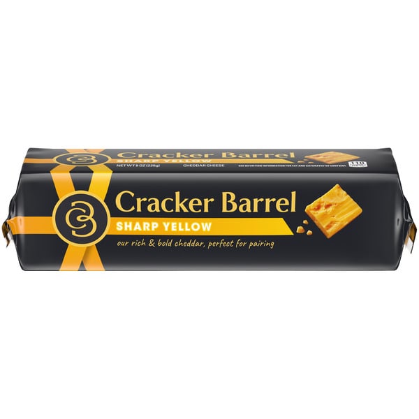 Packaged Cheese Cracker Barrel Sharp Cheddar Cheese Chunk hero