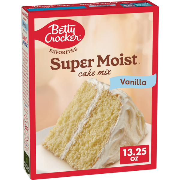 Doughs, Gelatins & Bake Mixes Betty Crocker Favorites Super Moist Vanilla Flavored Cake Mix hero