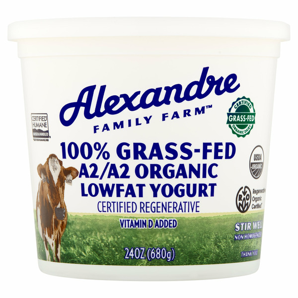 Other Creams & Cheeses Alexandre Family Farm 100% Grass-fed A2/a2 Organic Lowfat Yogurt hero