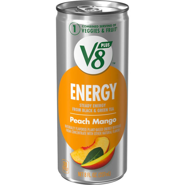 Beverages V8 Peach Mango Juice Energy Drink hero