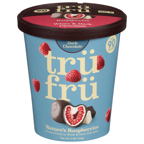 Frozen Dessert Tru Fru Nature's Raspberries, Dark Chocolate hero