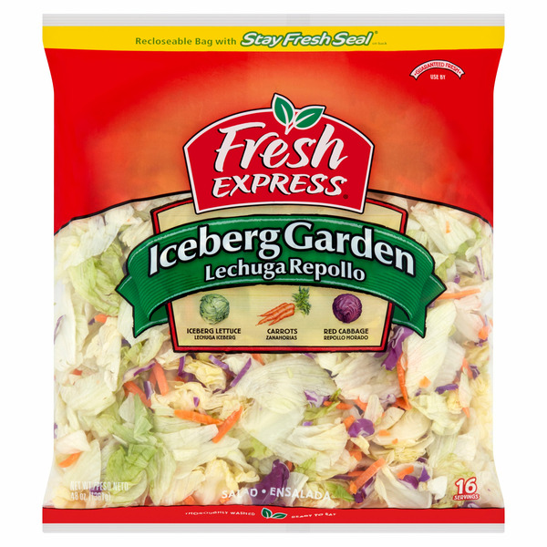 Prepared Soups & Salads Fresh Express Iceberg Garden Salad hero