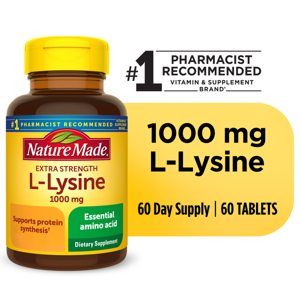 Supplements Nature Made L-Lysine 1000 mg Tablets hero