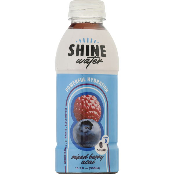 Water, Seltzer & Sparkling Water Shine Powerful Hydration Water, Mixed Berry Acai hero