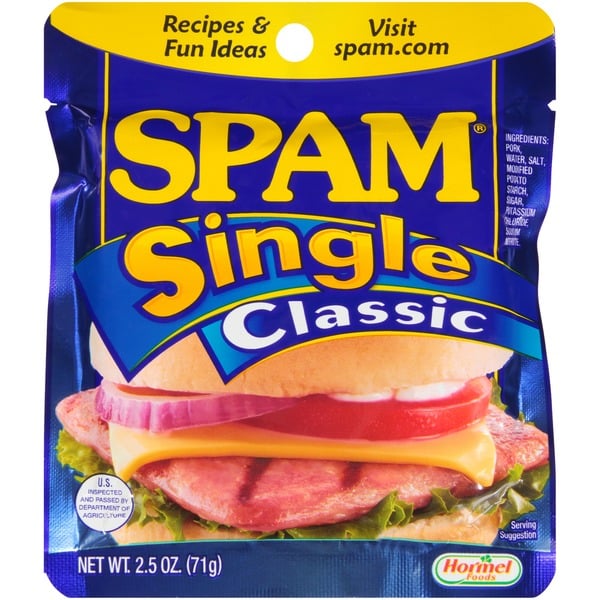 Canned Meat & Seafood SPAM Single Classic hero