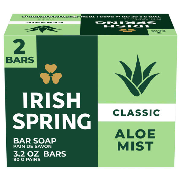 Body Lotions & Soap Irish Spring Deodorant Bar Soap For Men, Aloe Mist hero