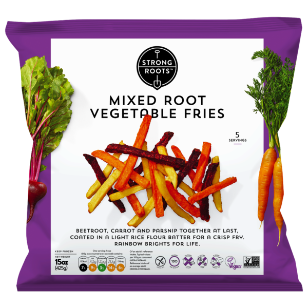 Frozen Produce Strong Roots Mixed Root Veggie Fries, Vegan, Gluten Free hero