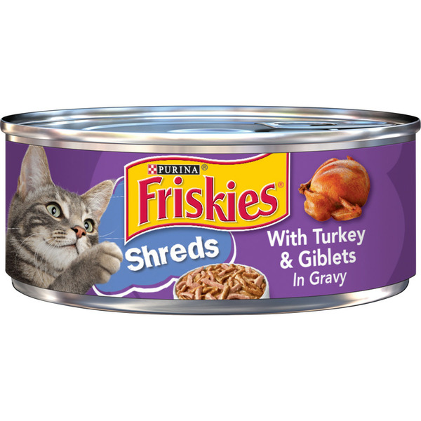 Cat Food & Care Purina Friskies Gravy Wet Cat Food, Shreds With Turkey & Giblets in Gravy hero