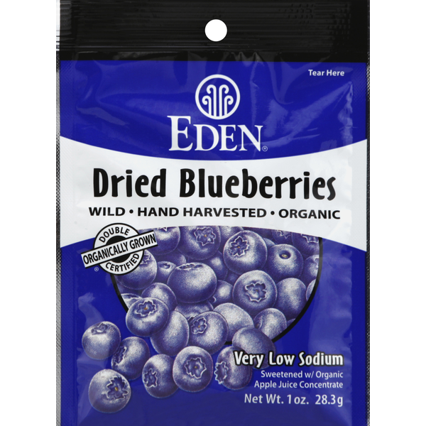 Packaged Vegetables & Fruits Eden Foods Blueberries, Dried, Organic hero