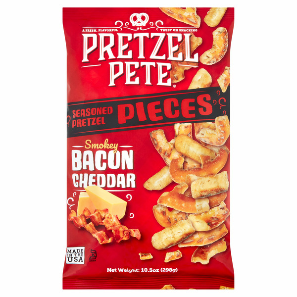 Bakery Desserts Pretzel Pete Smokey Bacon Cheddar Seasoned Pretzel Pieces hero