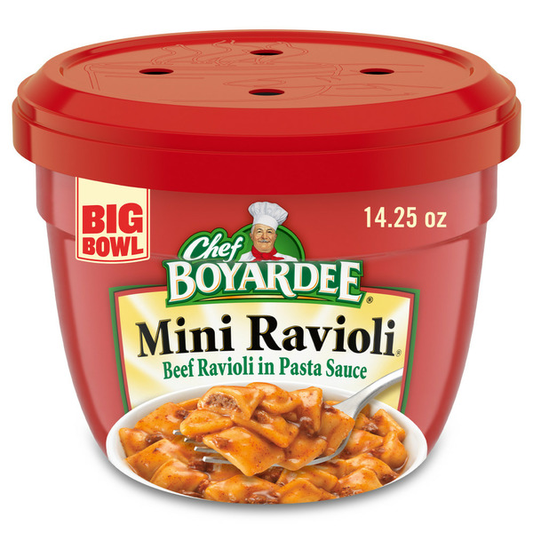 Canned Meals & Beans Chef Boyardee Mini Beef Ravioli hero