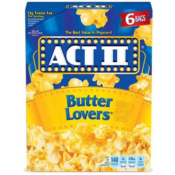 Popcorn & Jerky Act II Butter Lovers Microwave Popcorn hero