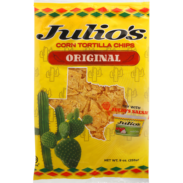 Chips & Pretzels Julio's Corn Tortilla Chips, Original hero