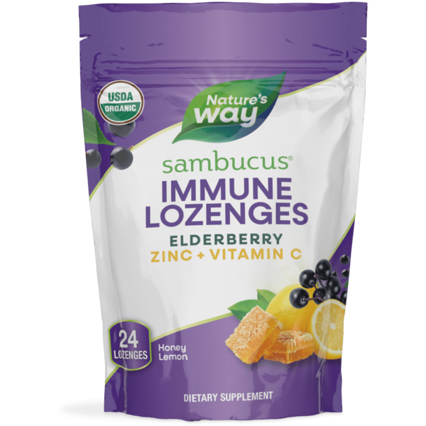 Cold, Flu & Allergy Nature's Way Sambucus Zinc Lozenges hero