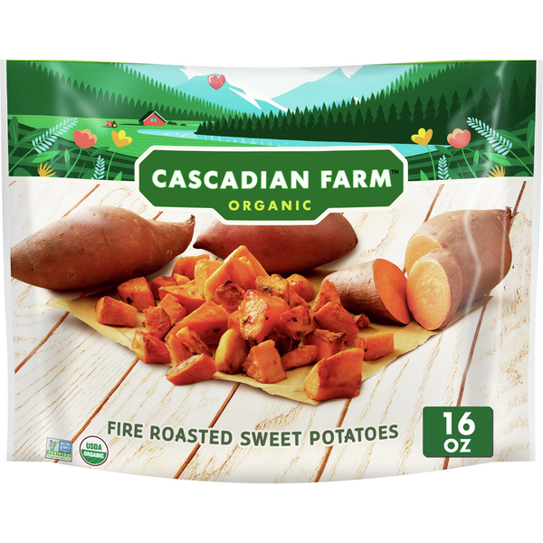 Cascadian Farm Organic Frozen Roasted Sweet Potatoes hero