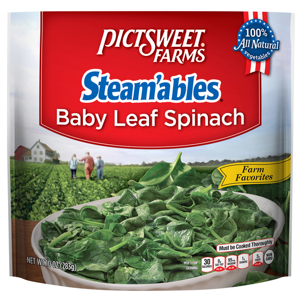 Frozen Vegan & Vegetarian Pictsweet Farms Leaf Spinach, Baby hero