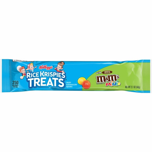 Snacks Kellogg's Rice Krispies Treats Marshmallow Snack Bar, Kids Snacks, School Lunch, M&M's Minis hero