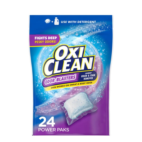 Laundry OxiClean Odor Blasters Odor And Stain Remover Laundry Power Paks hero