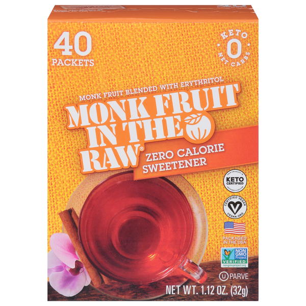 Baking Ingredients Monk Fruit in the Raw Sweetener, Zero Calorie hero