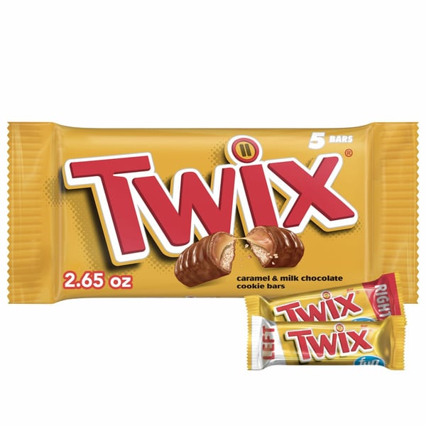 Candy & Chocolate TWIX Fun Size Caramel Chocolate Cookie Candy Bar Bulk Pack hero