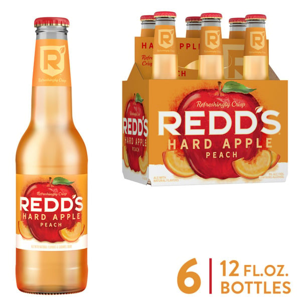 Beers & Coolers Redd's Beer, Ale, Hard Apple Peach hero