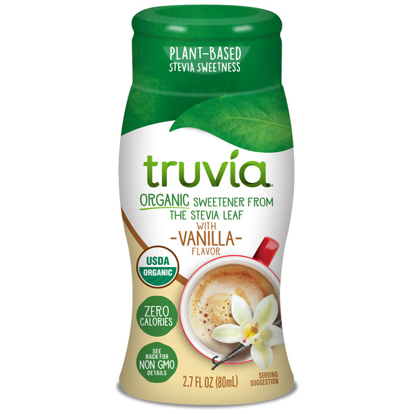 Condiments Truvia Organic Zero-Calorie Liquid Stevia Sweetener, Vanilla Flavor hero