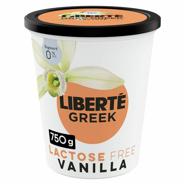 Yogurt Liberté Greek 0% Lactose Free Yogurt, Vanilla, High Protein hero