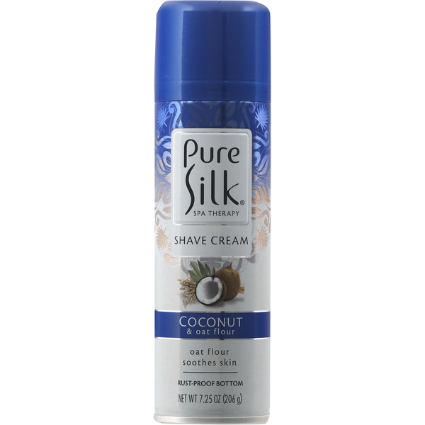 Shave Needs Pure Silk Shave Cream, Coconut & Oat Flour hero