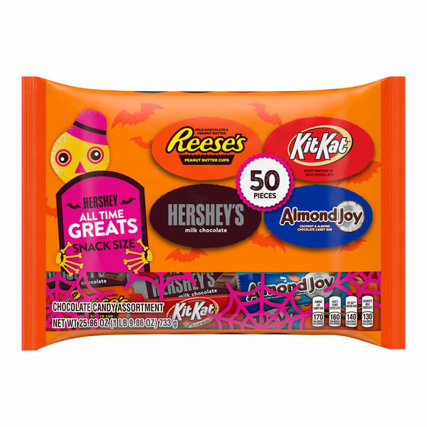 Hershey's Chocolate Assortment Snack Size Candy, Halloween hero