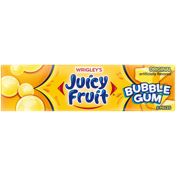 Mint & Gum Juicy Fruit Original Bubble Gum Piece Single Pack hero