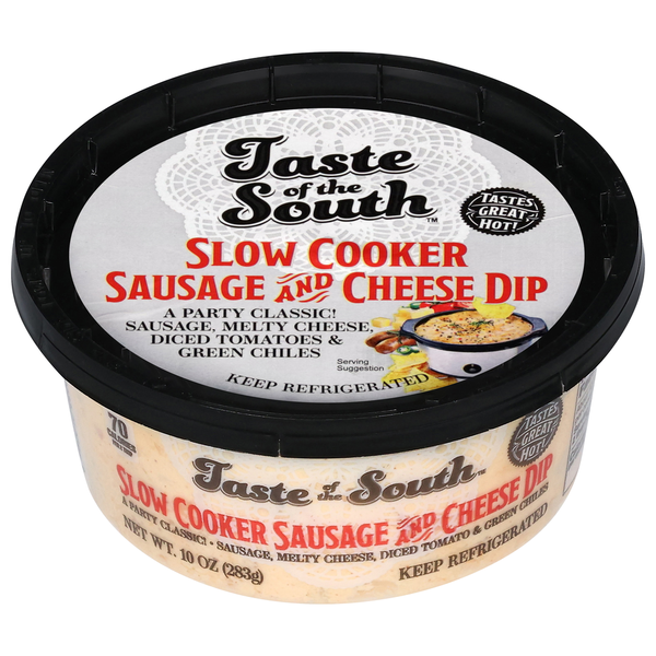 Fresh Dips & Tapenades Taste of the South Dip, Sausage and Cheese, Slow Cooker hero