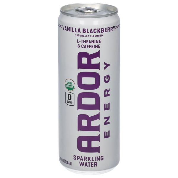 Ardor Sparkling Water, Vanilla Blackberry hero