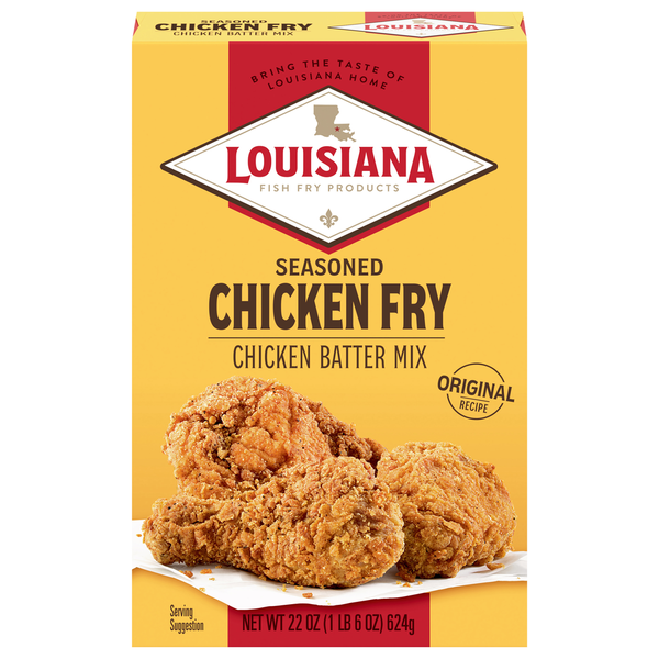 Prepared Meals Louisiana Fish Fry Products Chicken Batter Mix, Chicken Fry, Seasoned, Original Recipe hero