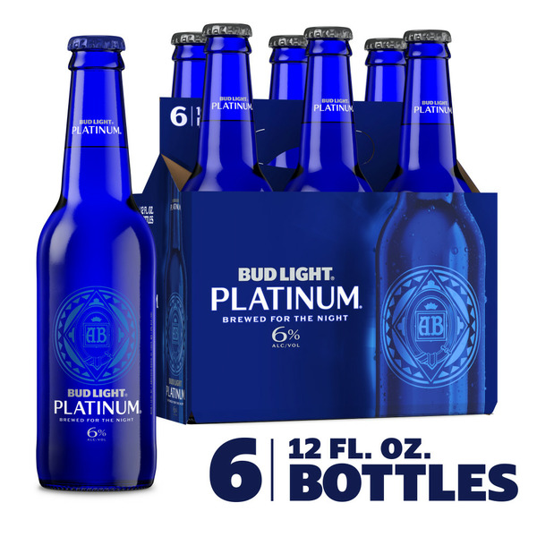 Beers & Coolers Bud Light Platinum Lager Beer Bottles hero