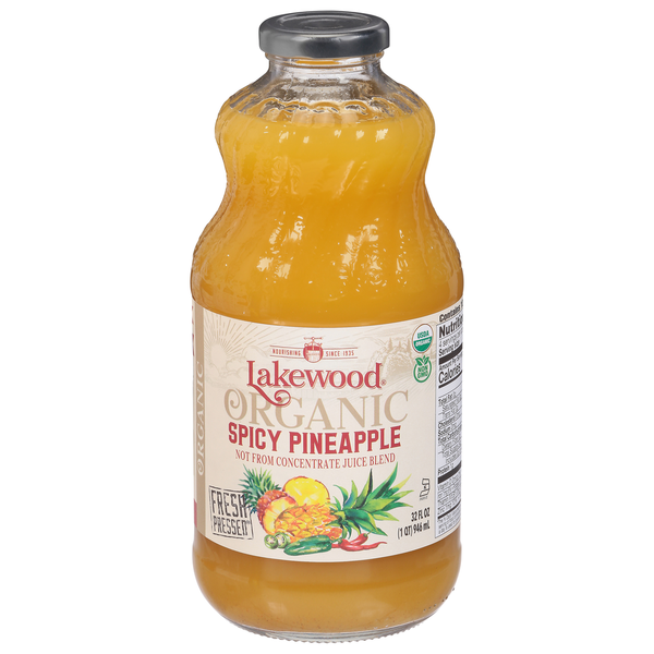 Juice & Nectars Lakewood Juice, Organic, Spicy Pineapple hero