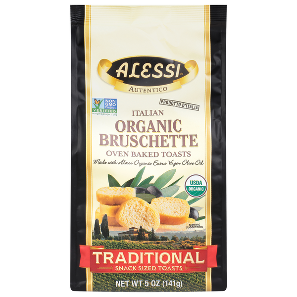 Prepared Meals Alessi Bruschette, Organic, Italian, Traditional hero