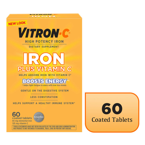 Vitamins & Supplements Vitron-C Iron Supplement with 125 mg Vitamin C hero