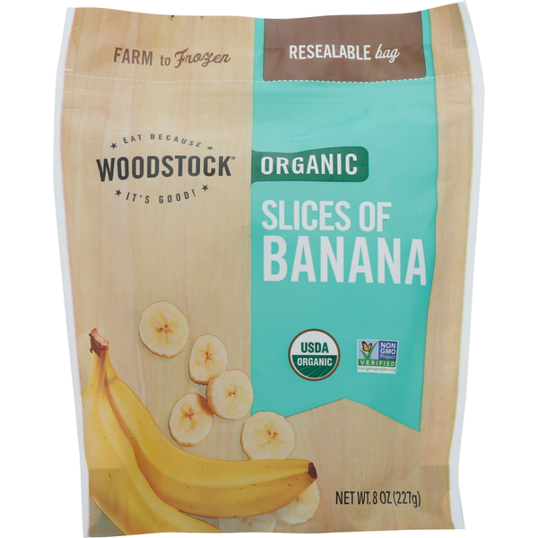 Frozen Fruit & Juice WOODSTOCK Organic Slices of Banana hero