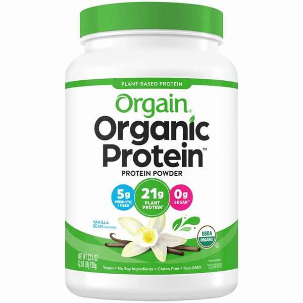 Plant Based Protein Orgain Organic Vegan 21g Protein Powder, Plant Based - Vanilla Bean hero