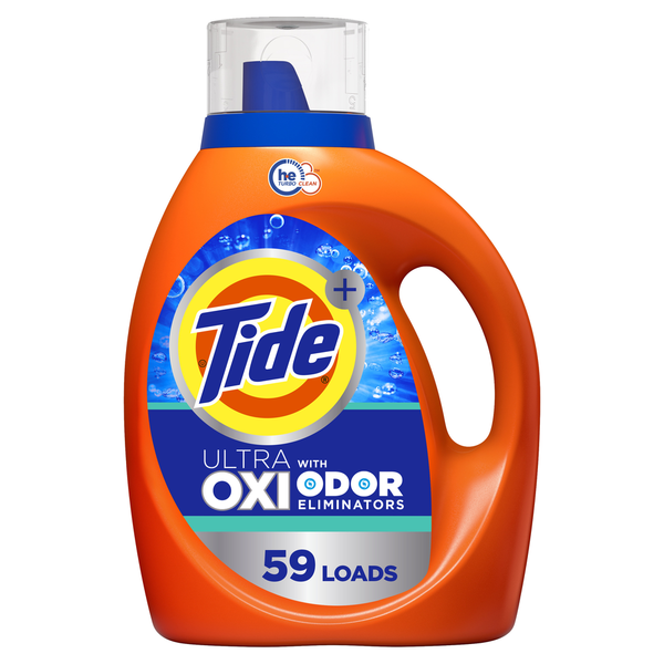 Cleaning Products Tide OXI with Odor Eliminators Liquid Laundry Detergent hero