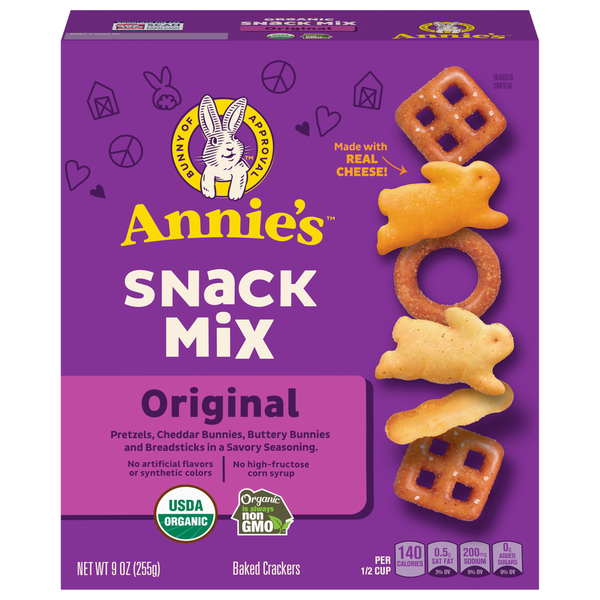 Trail Mix & Snack Mix Annie's Baked Crackers, Original, Snack Mix hero